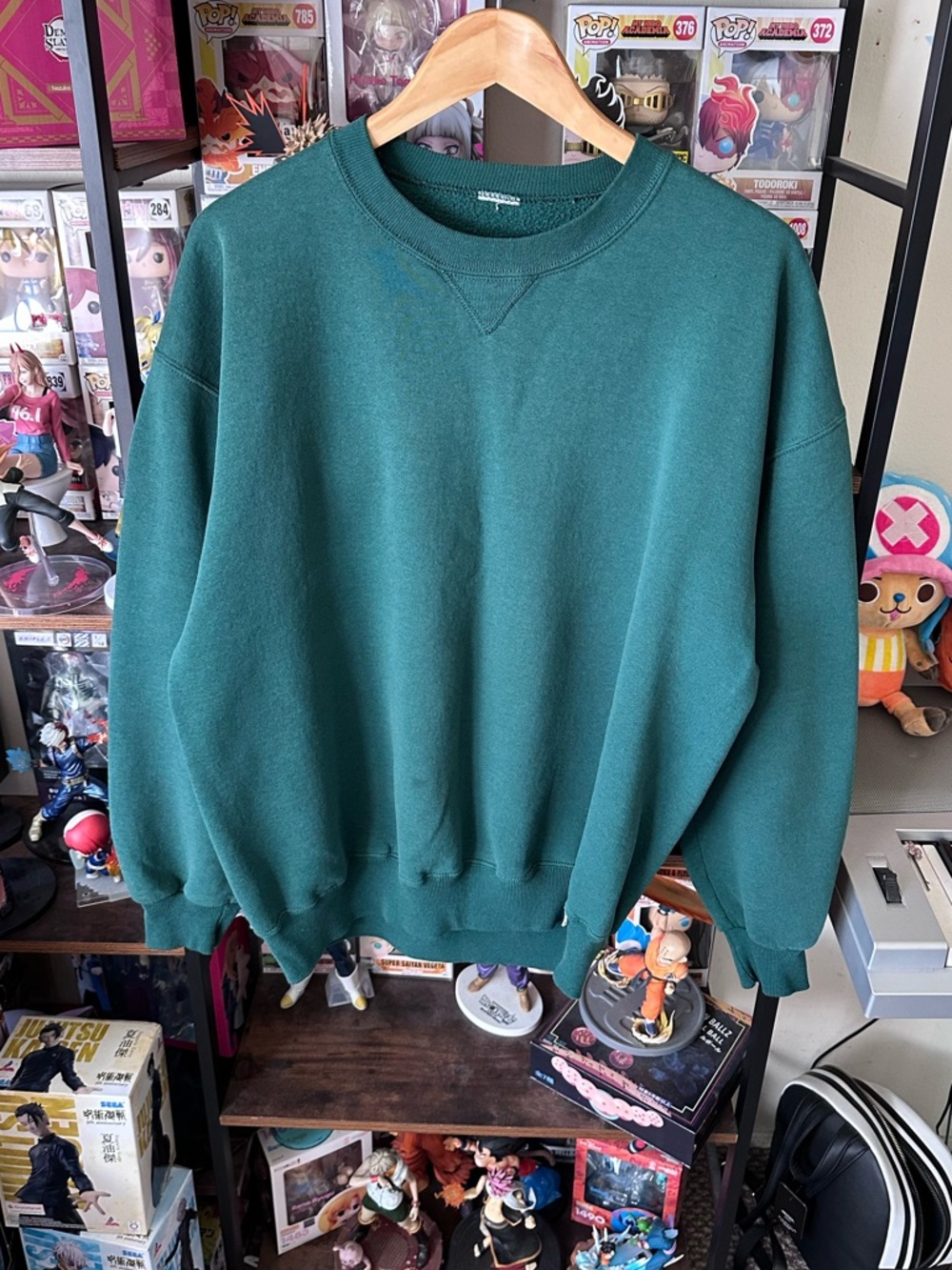 Vintage Russell Athletic Pine Green Faded Sweatshirt Men’s L